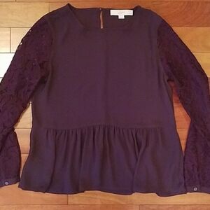 Ann Taylor LOFT Petite Peplum Top